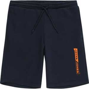 Jack & Jones Junior Kalhoty 'SHEAR' námořnická modř / oranžová