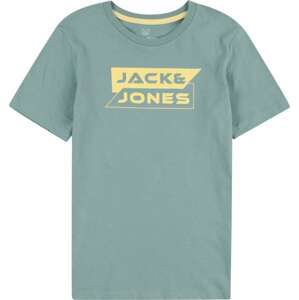 Jack & Jones Junior Tričko 'SHEAR' světle žlutá / nefritová