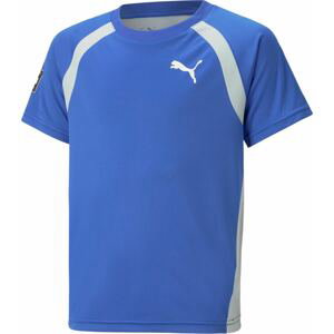 PUMA Funkční tričko modrá / kouřově modrá / bílá