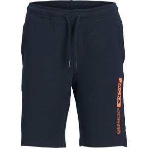 Jack & Jones Junior Kalhoty námořnická modř / oranžová