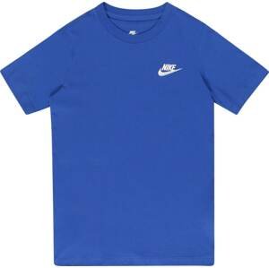 Nike Sportswear Tričko 'FUTURA' královská modrá / bílá