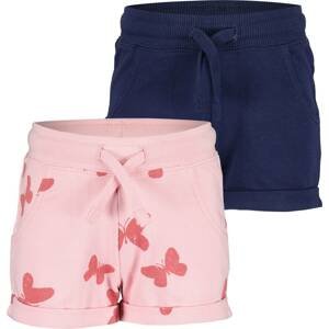 BLUE SEVEN Kalhoty námořnická modř / pink / růžová