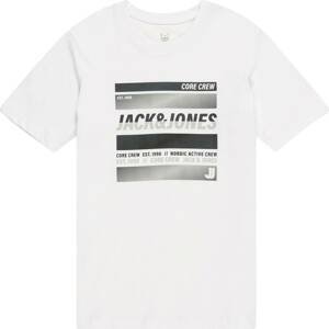 Jack & Jones Junior Tričko antracitová / tmavě šedá / černá / bílá