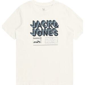 Jack & Jones Junior Tričko námořnická modř / chladná modrá / bílá