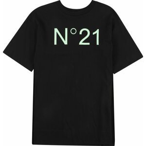N°21 Tričko pastelově zelená / černá