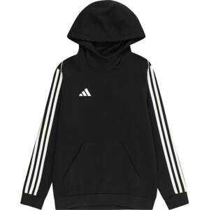 ADIDAS PERFORMANCE Sportovní mikina černá / bílá