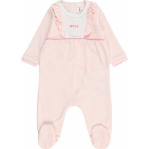 BOSS Kidswear Pyžamo růžová / světle růžová / bílá