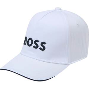 BOSS Kidswear Klobouk černá / bílá