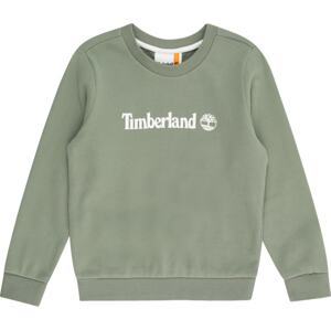 TIMBERLAND Mikina khaki / bílá