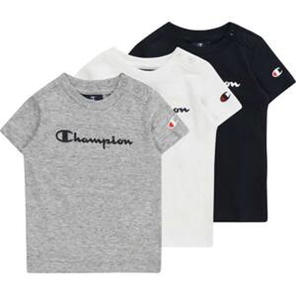 Champion Authentic Athletic Apparel Tričko noční modrá / šedý melír / červená / bílá