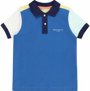 Hackett London Tričko námořnická modř / noční modrá / světle žlutá / světle růžová