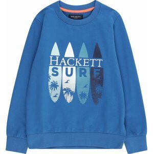 Hackett London Mikina modrá / noční modrá / světlemodrá / offwhite