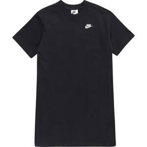 Nike Sportswear Šaty černá / bílá