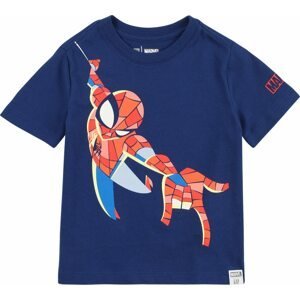 GAP Tričko 'SUPERHERO' ultramarínová modř / jasně oranžová / světle červená / bílá
