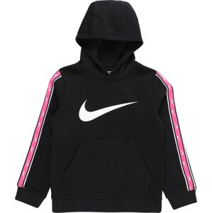 Nike Sportswear Mikina světle růžová / černá / bílá