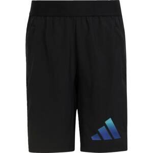ADIDAS SPORTSWEAR Sportovní kalhoty safírová / azurová modrá / černá / bílá
