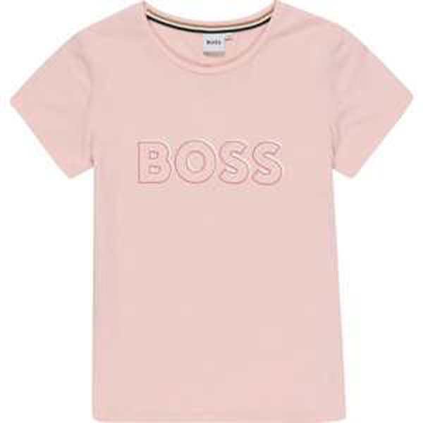 BOSS Kidswear Tričko růžová / červená / bílá