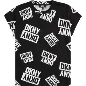 DKNY Tričko černá / bílá