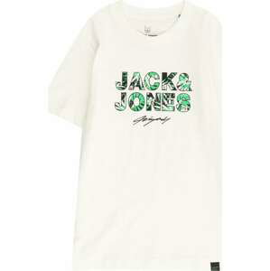 Jack & Jones Junior Tričko 'TULUM' zelená / pink / černá / bílá