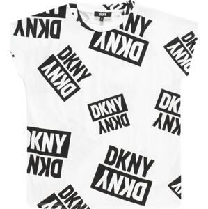 DKNY Tričko černá / bílá