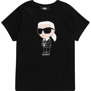 Karl Lagerfeld Tričko tělová / černá / bílá