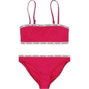Calvin Klein Swimwear Bikiny pink / černá / bílá