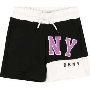DKNY Kalhoty světle fialová / černá / bílá