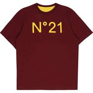 N°21 Tričko žlutá / bordó