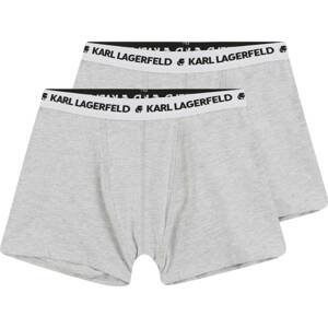 Karl Lagerfeld Spodní prádlo šedý melír / černá