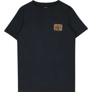 BILLABONG Funkční tričko 'CRAYON' námořnická modř / aqua modrá / oranžová / světle růžová