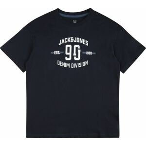 Jack & Jones Junior Tričko 'DIVISION' námořnická modř / kouřově modrá / bílá