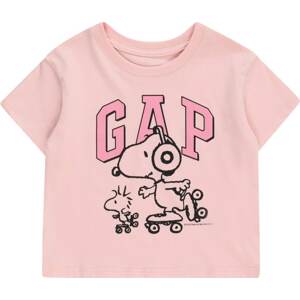 GAP Tričko pink / světle růžová / černá