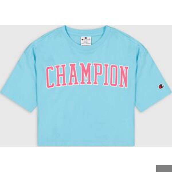 Champion Authentic Athletic Apparel Tričko modrá / světlemodrá / růžová / bílá