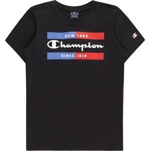 Champion Authentic Athletic Apparel Tričko kouřově modrá / červená / černá / bílá