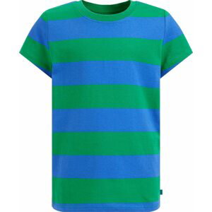 WE Fashion Tričko modrá / zelená