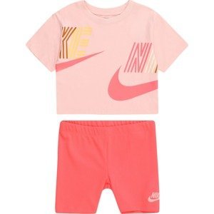 Nike Sportswear Tepláková souprava žlutá / růžová / pastelově červená / světle červená