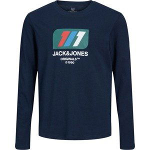 Jack & Jones Junior Tričko modrá / červená / bílá