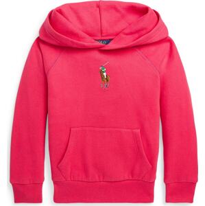 Polo Ralph Lauren Mikina hnědá / smaragdová / pink / bílá