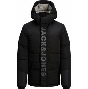 Jack & Jones Junior Zimní bunda 'Pace' šedá / černá
