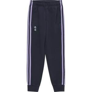 ADIDAS PERFORMANCE Sportovní kalhoty 'REAL' námořnická modř / světle fialová