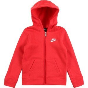 Nike Sportswear Mikina 'Club' červená / bílá
