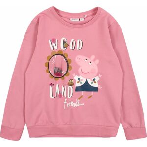 NAME IT Mikina 'PEPPAPIG' námořnická modř / karamelová / světle růžová / bílá