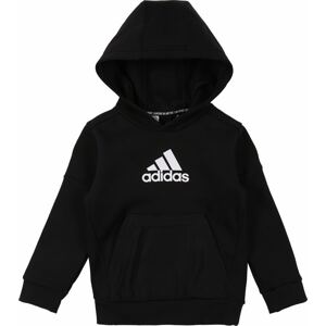 ADIDAS PERFORMANCE Sportovní mikina černá / bílá