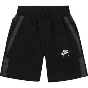 Nike Sportswear Kalhoty šedá / černá