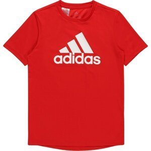ADIDAS SPORTSWEAR Funkční tričko ohnivá červená / bílá