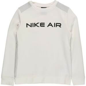 Nike Sportswear Mikina světle šedá / černá / offwhite