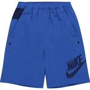 Nike Sportswear Kalhoty královská modrá / tmavě modrá