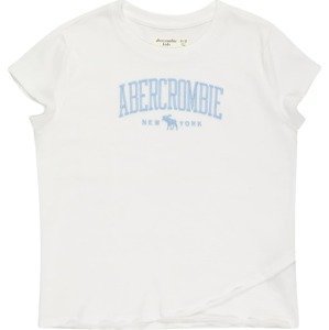 Abercrombie & Fitch Tričko 'MAY' světlemodrá / bílá