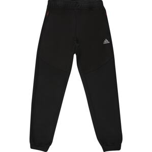 ADIDAS PERFORMANCE Sportovní kalhoty šedá / černá / bílá