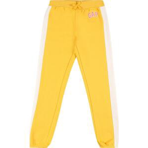 GAP Kalhoty šafrán / pastelově žlutá / pink